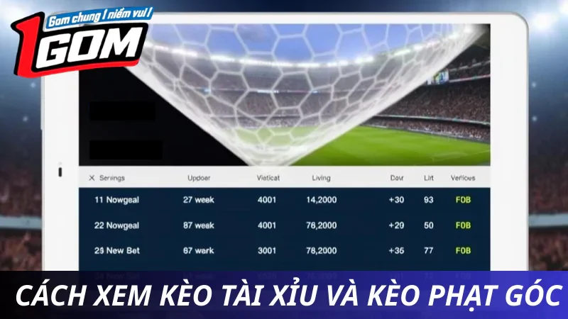 Hướng Dẫn Xem Kèo Tài Xỉu Và Phạt Góc Tại Nowgoal
